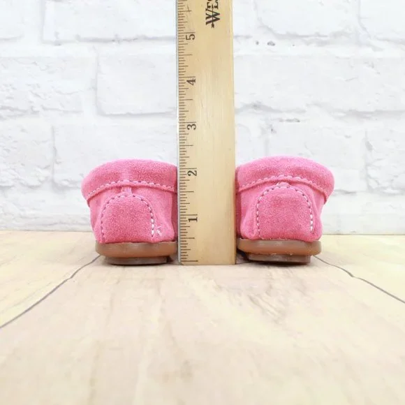 New! Minnetonka Pink Suede Moccasin Slip on Flat Loafer Shoes Size US 8 - Picture 6 of 8